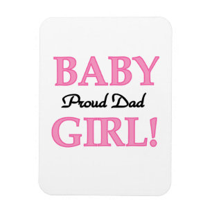 Proud Pappa Flicka-gåvor Magnet