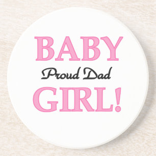 Proud Pappa Flicka-gåvor Underlägg Sandsten