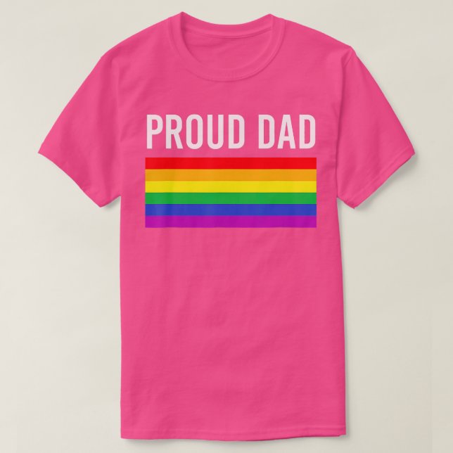 Proud Pappa Gay pride HBT TQ Far Parent T Shirt (Design framsida)