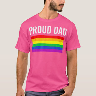 Proud Pappa Gay pride HBT TQ Far Parent T Shirt