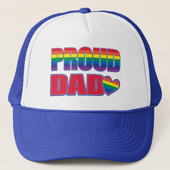 Proud Pappa - Gay pride Keps (Framsida)
