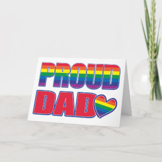 Proud Pappa - Gay pride Kort