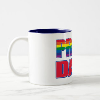 Proud Pappa - Gay pride Två-Tonad Mugg