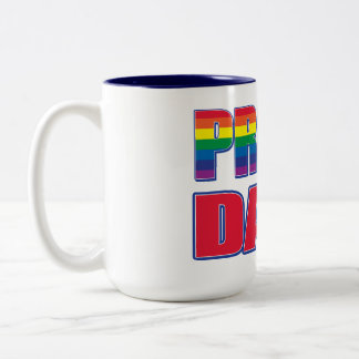 Proud Pappa - Gay pride Två-Tonad Mugg