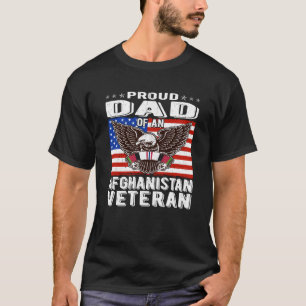 Proud Pappa i Afghanistan Veteran Patriotic Milita T Shirt
