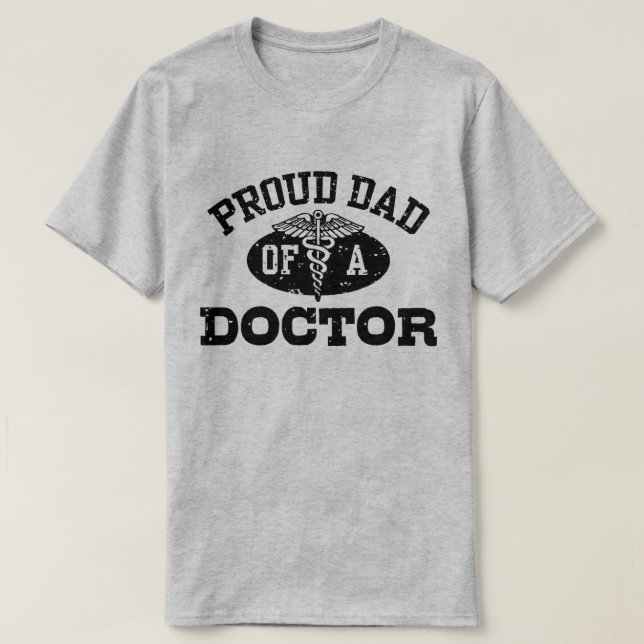 Proud Pappa i Doktor T-shirt (Design framsida)