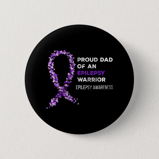 Proud Pappa i en epilepsianfallare Epilepsiavärnur Knapp (Framsida)