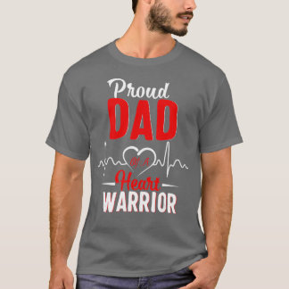 Proud Pappa i en Heart Warrior CHD Awareness-skjor T Shirt