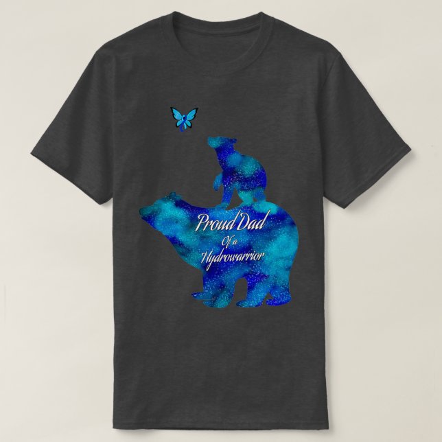 Proud Pappa i en hydrokrider hydrocephalus nebula  T Shirt (Design framsida)