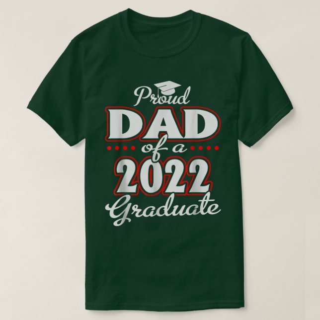 Proud Pappa i klass 2022 Student 22 T Shirt (Design framsida)