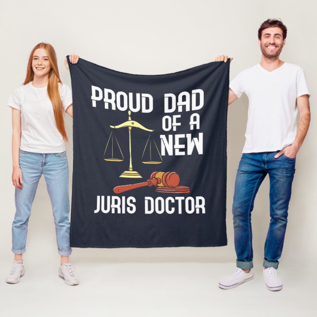 Proud Pappa i Noveltyn A Juris Doktor Fleecefilt (På plats)