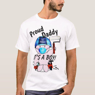 Proud Pappa i Nyfödd bebis Boy Carpenter T Shirt