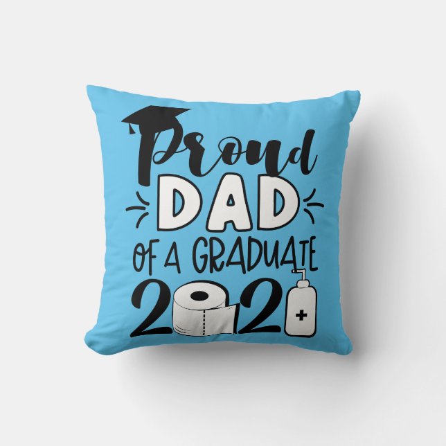 Proud Pappa i Student - 2021 Kudde (Framsida)