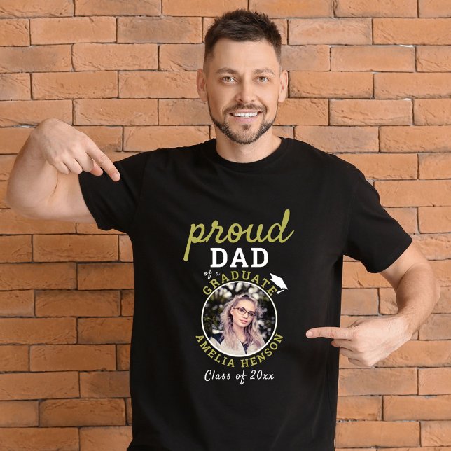 Proud Pappa i Student Studenten 2023 Photo T Shirt (Skapare uppladdad)