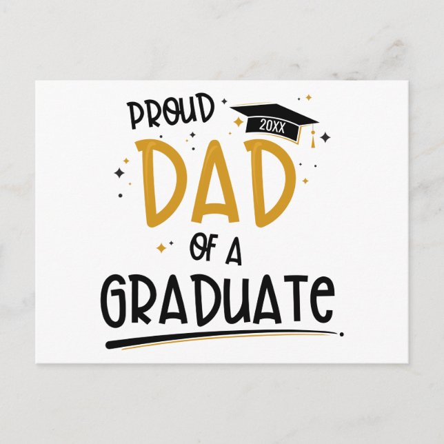Proud Pappa i Student Vykort (Framsida)