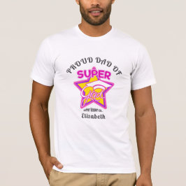 PROUD PAPPA I Toppen Grad Rosa-Editable Text T Shirt
