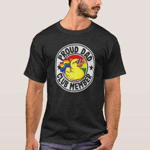 Proud Pappa Klubb Member Rubber Anka Rainbow Gay L T Shirt