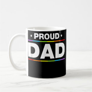 Proud Pappa LGBT Funny Fars dag Gay pride Kaffemugg