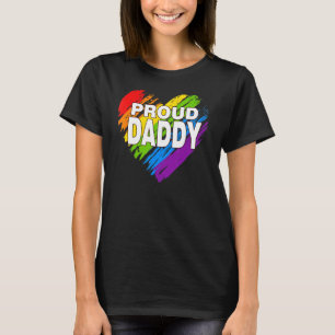 Proud pappa Lgbt Rainbow Gay Flagga Pride Pappor T Shirt
