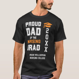 Proud Pappa NURSING Grad Fars dag Studenten T Shirt