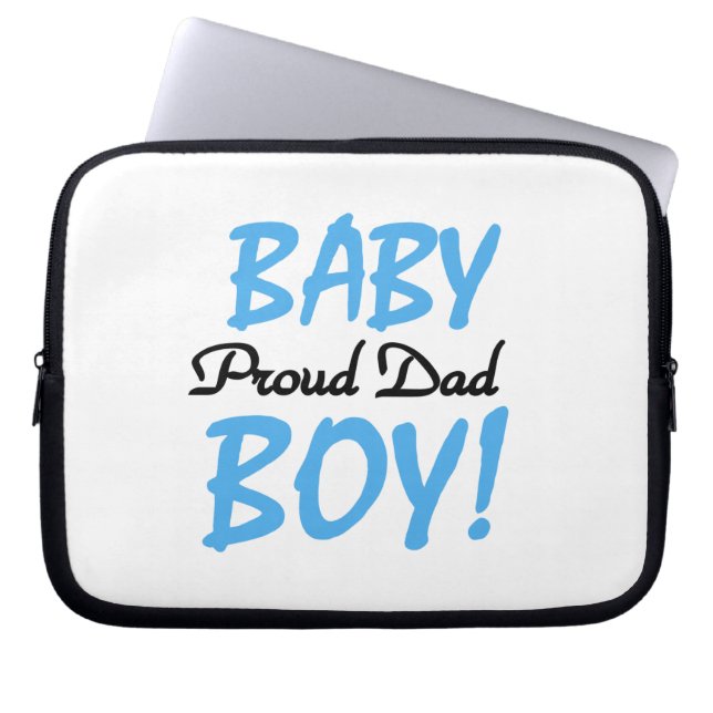 Proud Pappa Pojke-gåvor Laptop Sleeve (Framsidan)