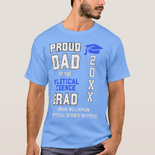 Proud Pappa POLITISK Grad Fars dag Studenten T Shirt