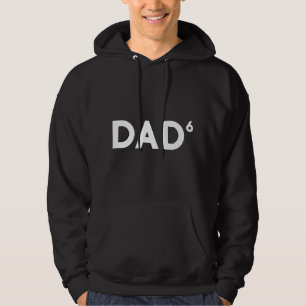 Proud Pappa sjätte kraften 6 Barn Parent Hoodie