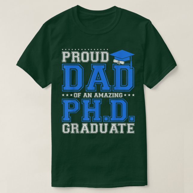 Proud Pappa Student Fars dag Studenten T Shirt (Design framsida)