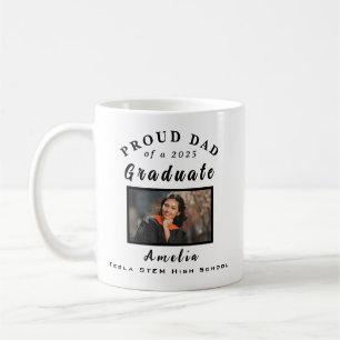 Proud Pappa Studenten 2025 Anpassningsbar Photo Gi Kaffemugg