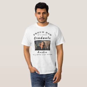 Proud Pappa Studenten 2025 Anpassningsbar Photo Gi T Shirt