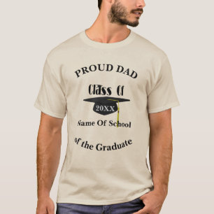 Proud Pappa Studentmössa Personlig T Shirt