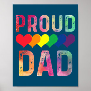 Proud Pappa Trans LGbt Höger LGbt Pride Poster