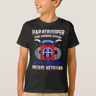  Proud Paratrooper Veteran-82nd Airborne Division T Shirt