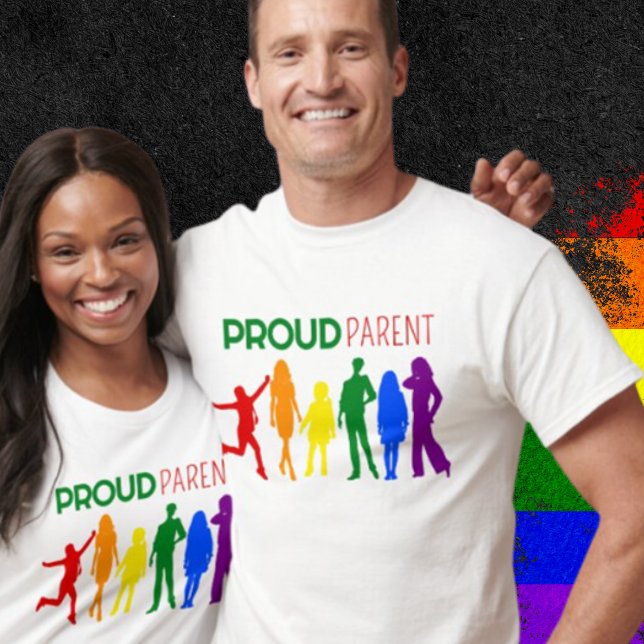Proud Parent Gay pride Female Silhouettes T Shirt (Skapare uppladdad)