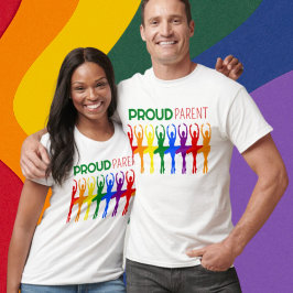 Proud PARENT Gay pride Rainbow Ballet Silhouettes T Shirt
