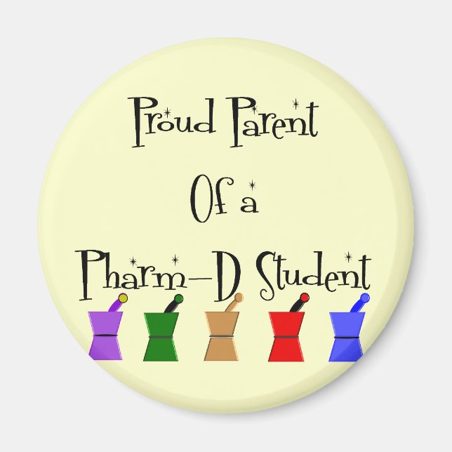 Proud Parent of a PharmD (farmaci student) gifts-g Magnet (Framsidan)