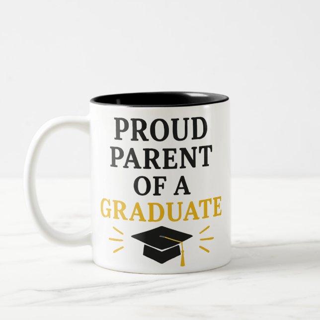 Proud Parent of a Student Två-Tonad Mugg (Vänster)