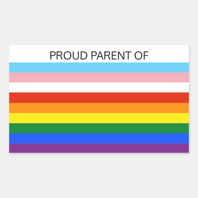 Proud Parent of STICKER Rektangulärt Klistermärke (Framsida)