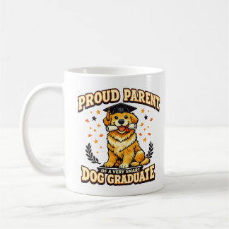 Proud Parent Smart Dog Graduate Funny Dog Mug Kaffemugg