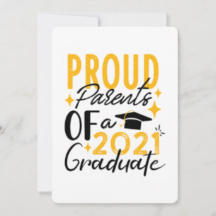 Proud Parents of a 2021 student Greeting Card Meddelande