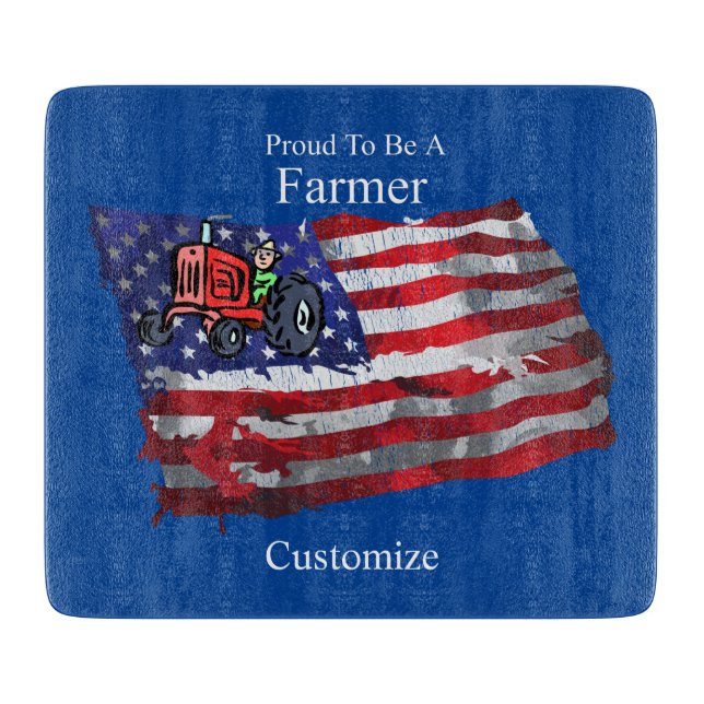 Proud Patriotic Farmer Flagga Thunder_Cove (Framsidan)