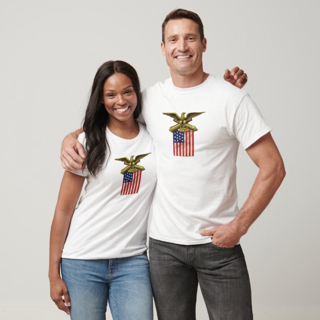 Proud Patriotic USA flagga Rött vitt blått Destiny Tee (Unisex)
