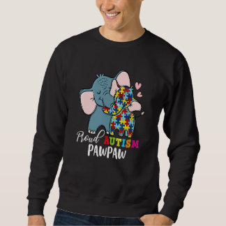 Proud Pawpaw Autism Awareness Family Matching Lång Ärmad Tröja
