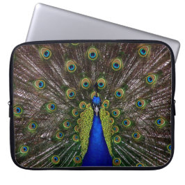 Proud Peacock laptop sleeve