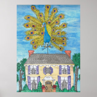 Proud Peacock Poster utskrift