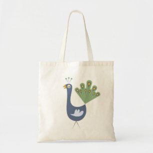 Proud Peacock Tote Bag Tygkasse
