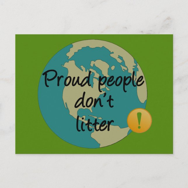 Proud People Litter inte Vykort (Framsida)