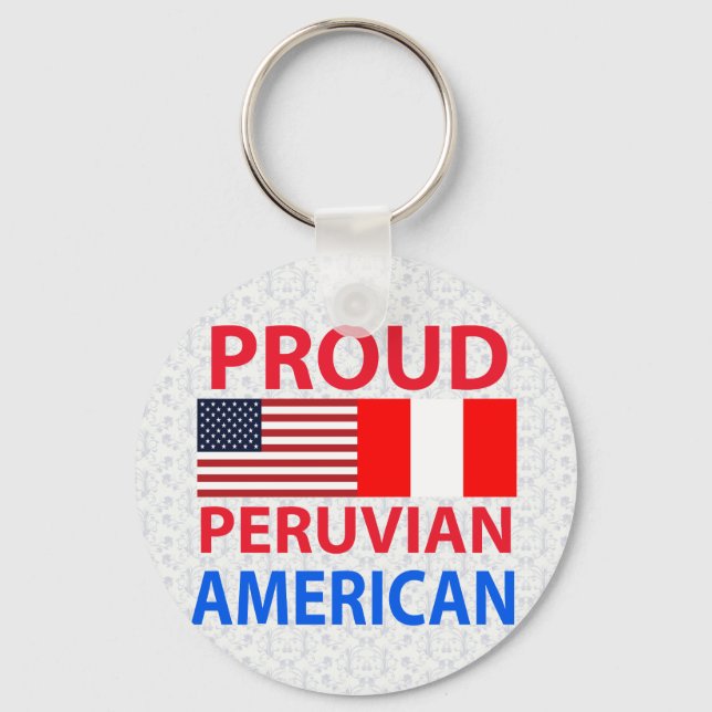 Proud Peruvian American Nyckelring (Framsida)