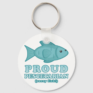 Proud Pescetarian Nyckelring