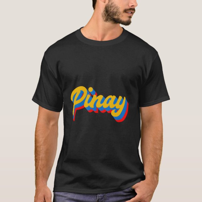 Proud Pinay Filipina Filippinerna Heritage T Shirt (Framsida)